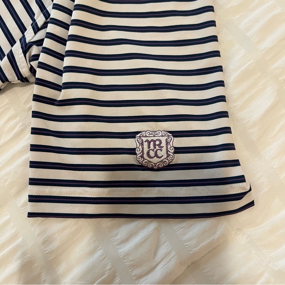 turtleson Striped Performance Golf Polo - Picture 5 of 8